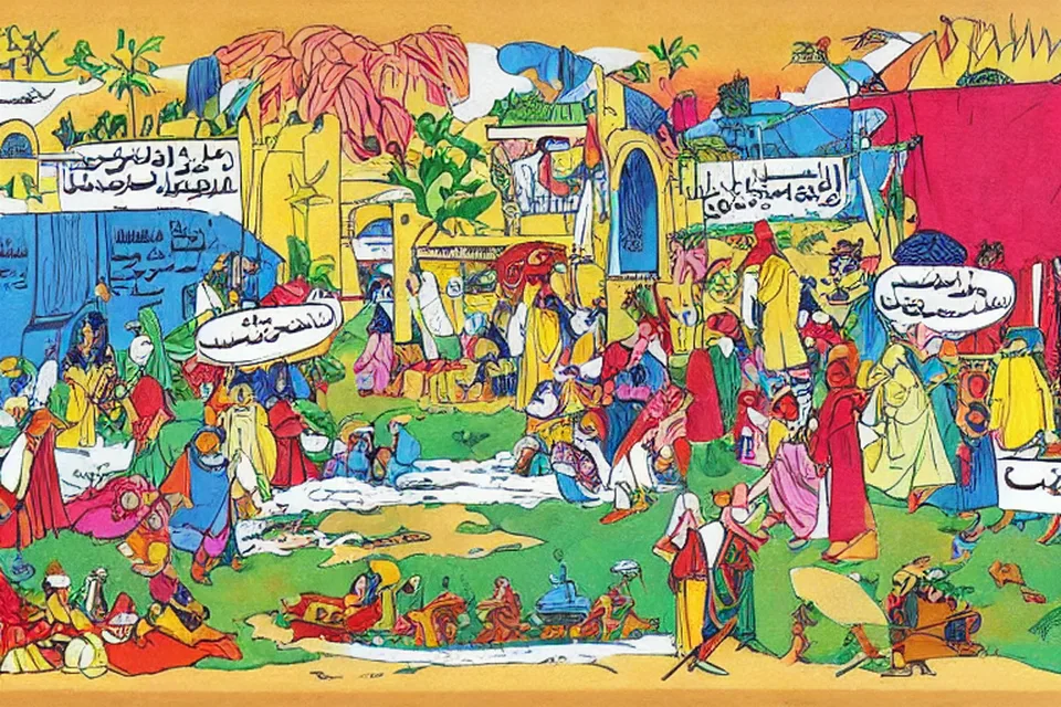 رسم تحريري تعبيري للخبر: الجزائر تعلن قطع العلاقات الدبلوماسية مع الإمارات بعد استنفاد السبل المصالحة