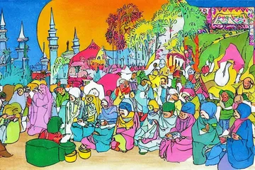 رسم تحريري تعبيري للخبر: جمال أغماني يحذر من تأثير الترحال السياسي على التجربة الديمقراطية المغربية