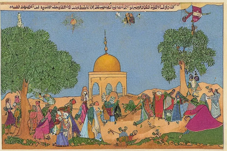 رسم تحريري تعبيري للخبر: محادثات عُمان حول مضيق هرمز: تفاهم إيراني يفتح باب التفاوض مع واشنطن رغم عدم إعادة الفوري