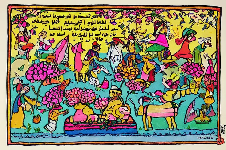 رسم تحريري تعبيري للخبر: كمال ميرزا يربط بين متلازمة إدوارد سعيد وأبحاثه حول طوفان الأقصى