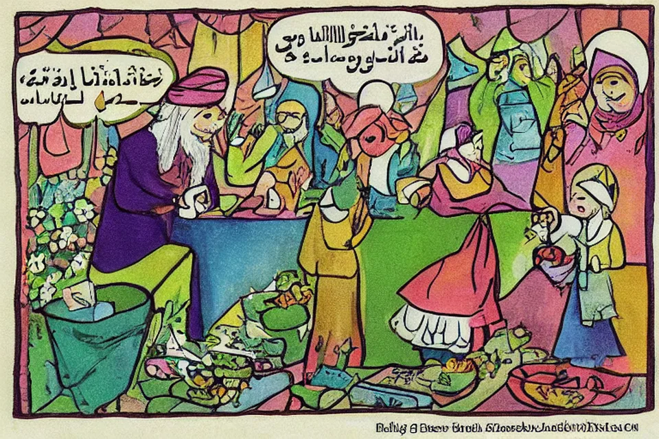 رسم تحريري تعبيري للخبر: إعادة فتح ثلاث منافذ حدودية بين العراق وإيران بعد إغلاق أمني