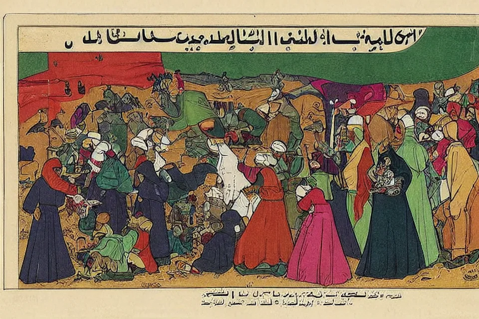 رسم تحريري تعبيري للخبر: النازحون في غزة يعيشون في خيام تحولت إلى مساكن دائمة بعد عامين من الحرب